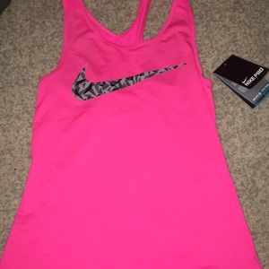 pink nike tank top